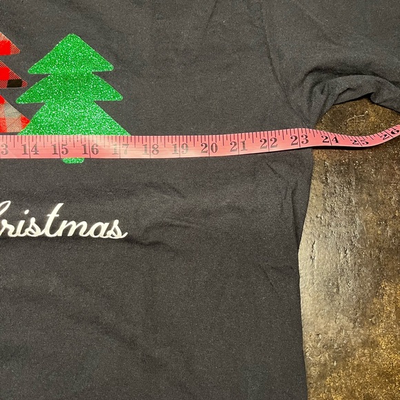 Merry Christmas Black Long Sleeve Shirt - Picture 5 of 7